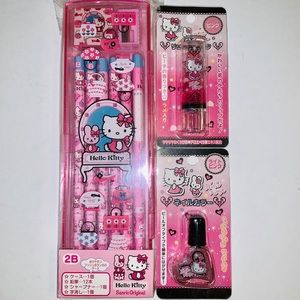 Hello Kitty pencil + makeup set